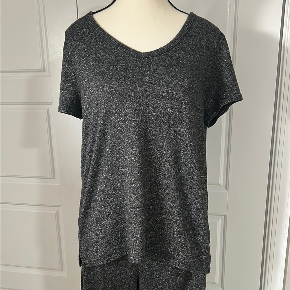32 Degrees Women's Dark Gray Pajama Loungewear Set Super Soft and Comfy Pockets - Picture 2 of 12